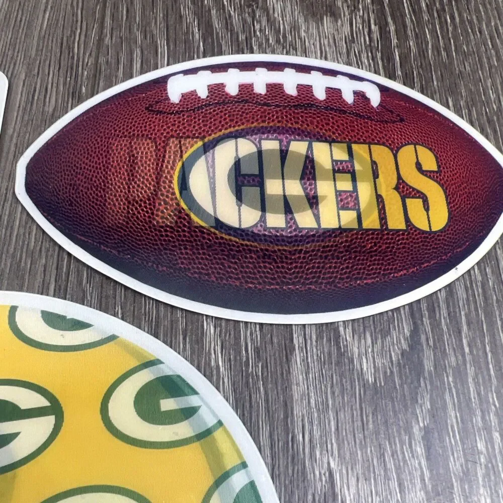 Nfl Green Bay Packers Ultraflip 3D Magnet Set 3 Piece Yellow Green